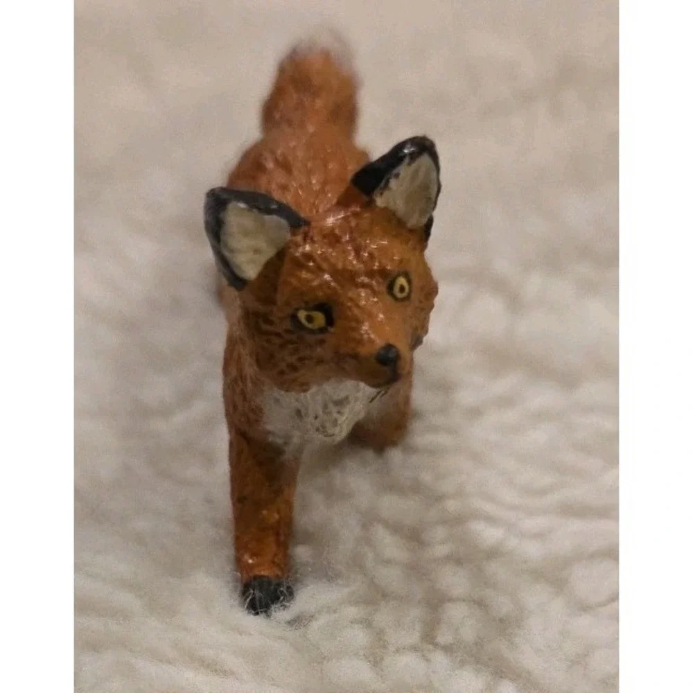 Safari Ltd Vtg Red Fox Figure Tereium Dollhouse Animal‎ 3